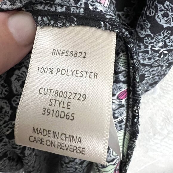 Max Studio London floral maxi wrap dress balloon sleeves chiffon boho print - Picture 11 of 12